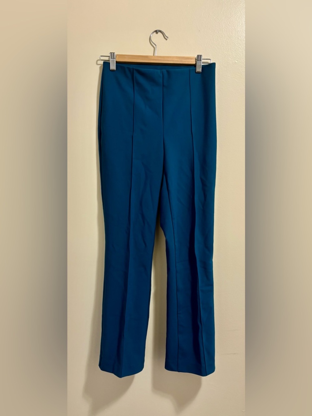 NWOT Christian Siriano Teal Straight-Leg Pants, Size 2